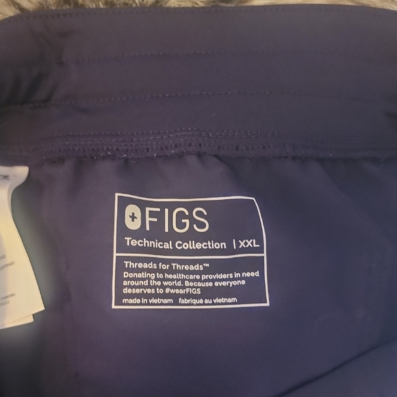 Figs Deep Blue Zamora Jogger Scrub Pant Size XXL - Picture 2 of 3